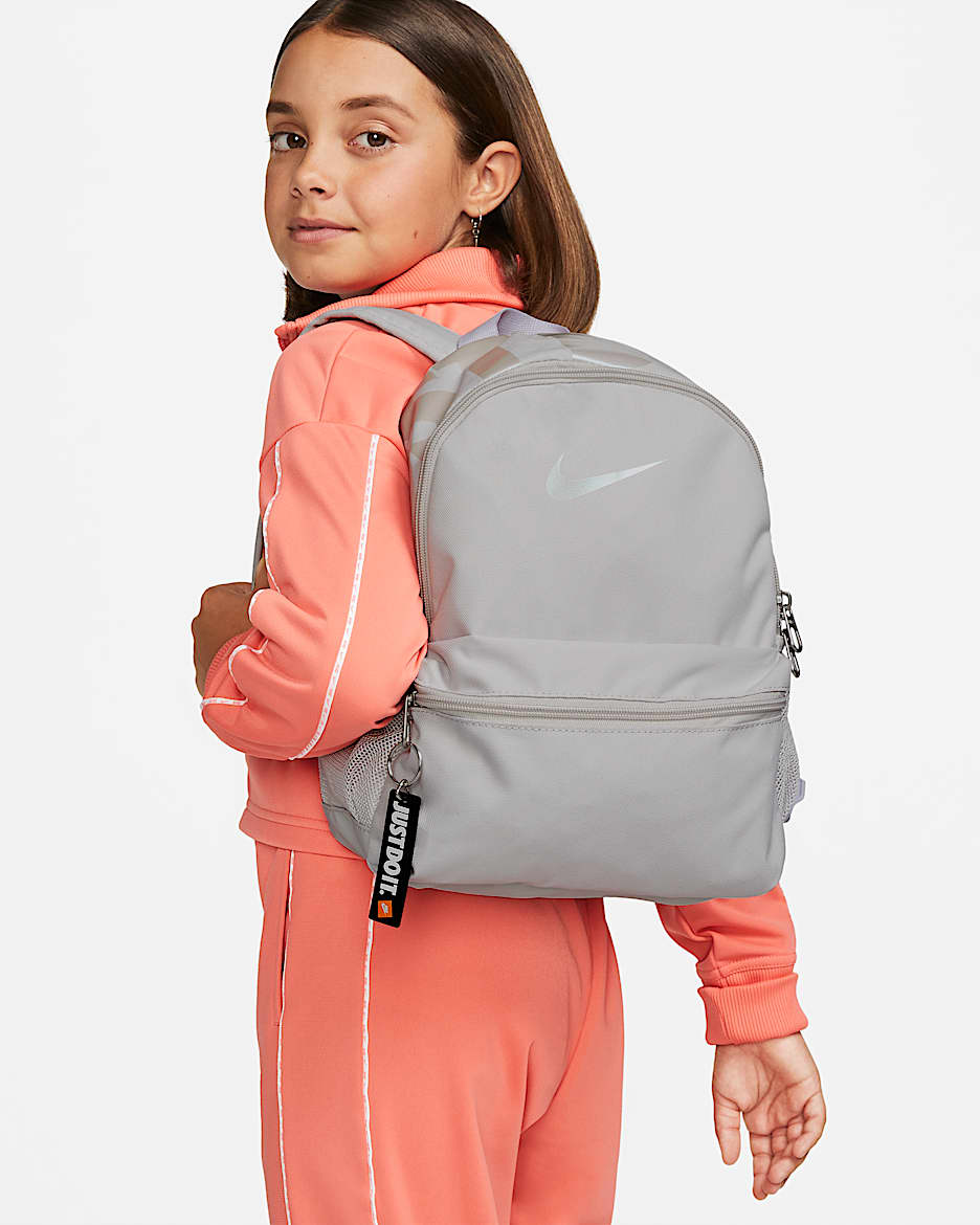 Nike mini backpack grey on sale